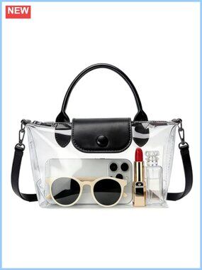 Clear Stadium Approved Crossbody Bag TPU Convertible Clutch Concert Purse